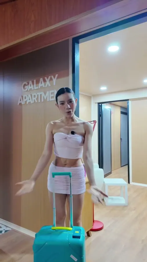 The Galaxy Apartment lobby on the way to the lockers